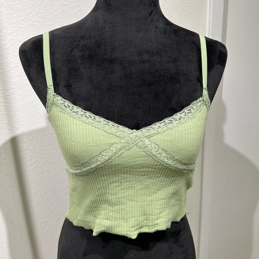 COTTON ON GREEN LACE CAMI